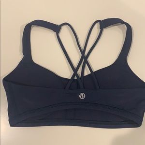 Lululemon Free to Be Bra size 4 navy